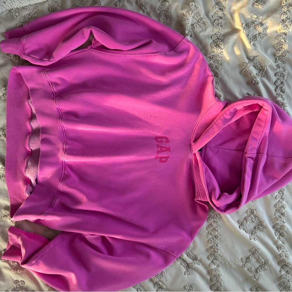 GAP Bright Pink Fleece Hoodie